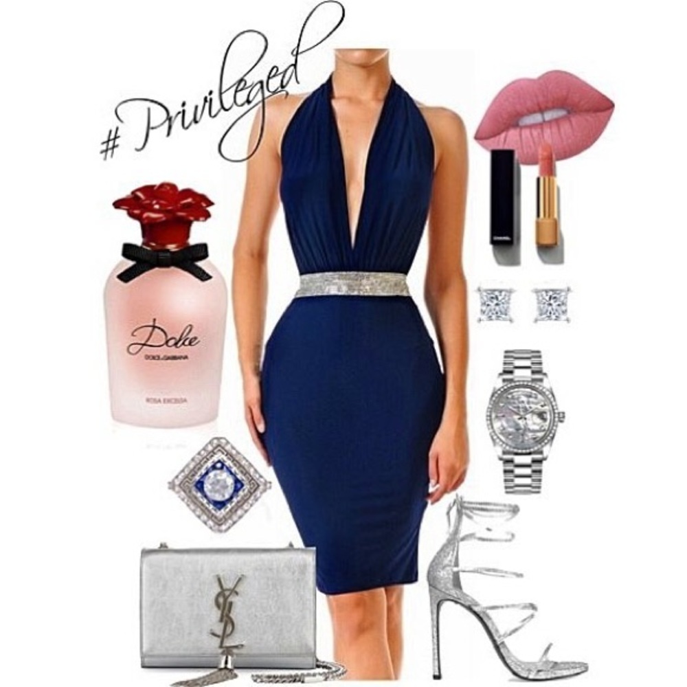 Blue dress